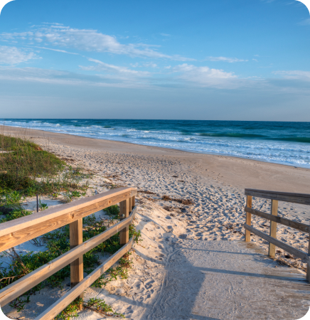 Beaches in the New Smyrna Beach Area - beachway avenue beach